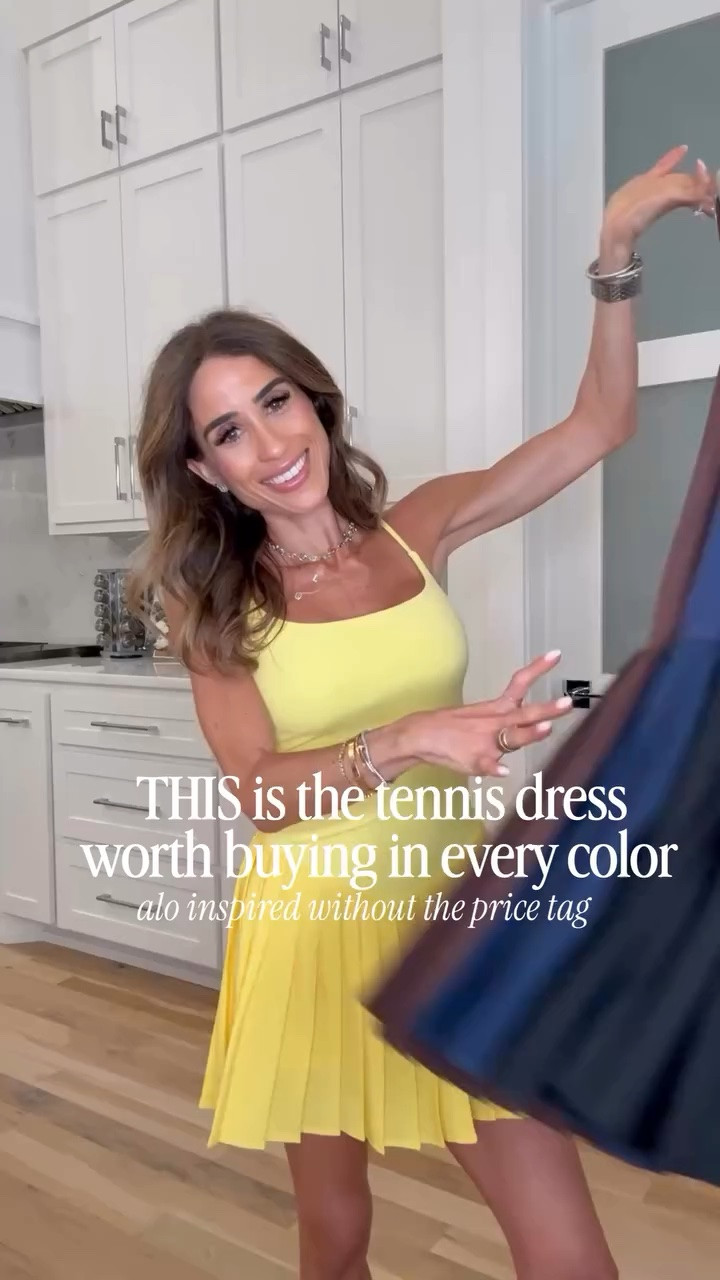 if you like easy summer outfits, you have to grab this pleated tennis dresses. Giving alo vibes without price tag 🏷️ and it is so flattering. Has a v cute that makes you look taller and comes in a ton of great colors. 

It’s so versatile and can easily be dressed up or down. Wear it for errands, brunch, dinner, or on summer vacations. The fit is so good, we had to get in in several colors ☺️

#tennisdress #summeroutfit #summerfashion #casualoutfit #vacationoutfit

pleated tennis dress, summer dress, athletic dress, casual summer outfit, vacation outfit, comfortable dress, petite-friendly fashion, everyday summer style, flattering dress, summer wardrobe essentials, Amazon finds, Amazon tennis dress

#LTKSaleAlert #LTKPetite #LTKootd