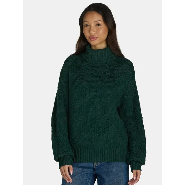 Time and Tru Women's Bobble Sweater | Walmart (US)