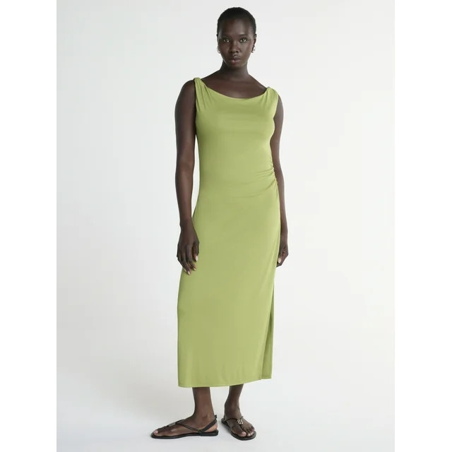 Scoop Women’s Asymmetrical Maxi Dress, Sizes XS-XXL | Walmart (US)