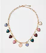 Heart Chunky Charm Necklace | LOFT