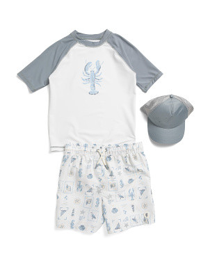 Boys 2pc Printed Shirt And Swim Suit Set | Kids & Baby | Marshalls | Marshalls