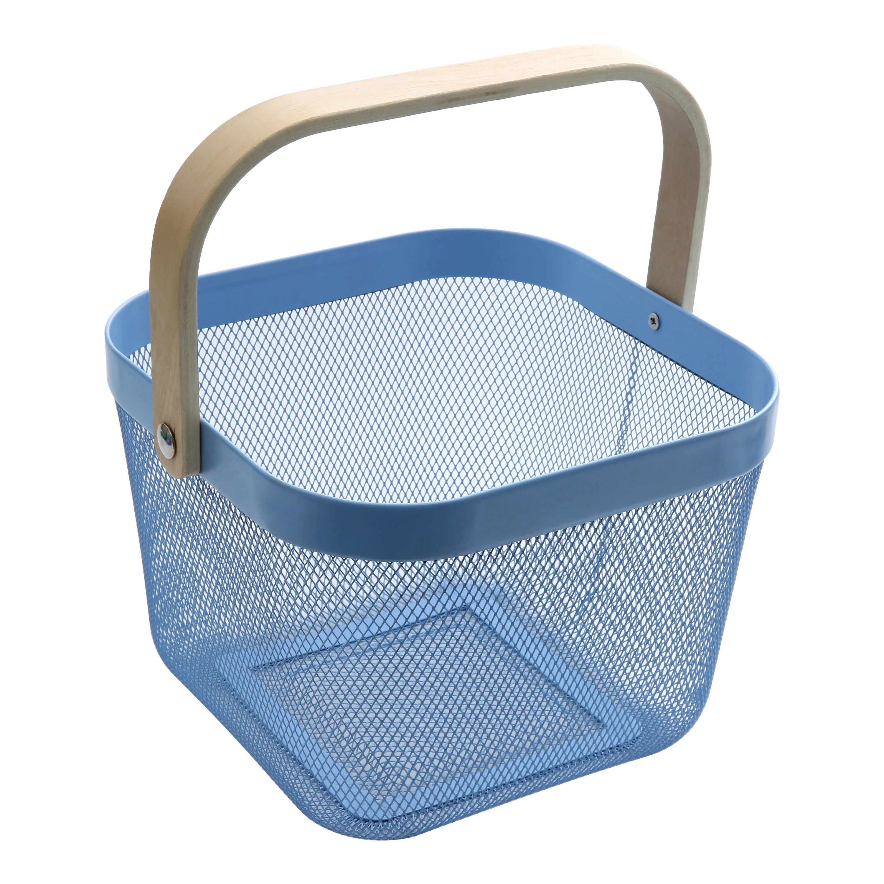 Square Mesh Basket, Blue, 10" x 7", Easter by Way To Celebrate | Walmart (US)