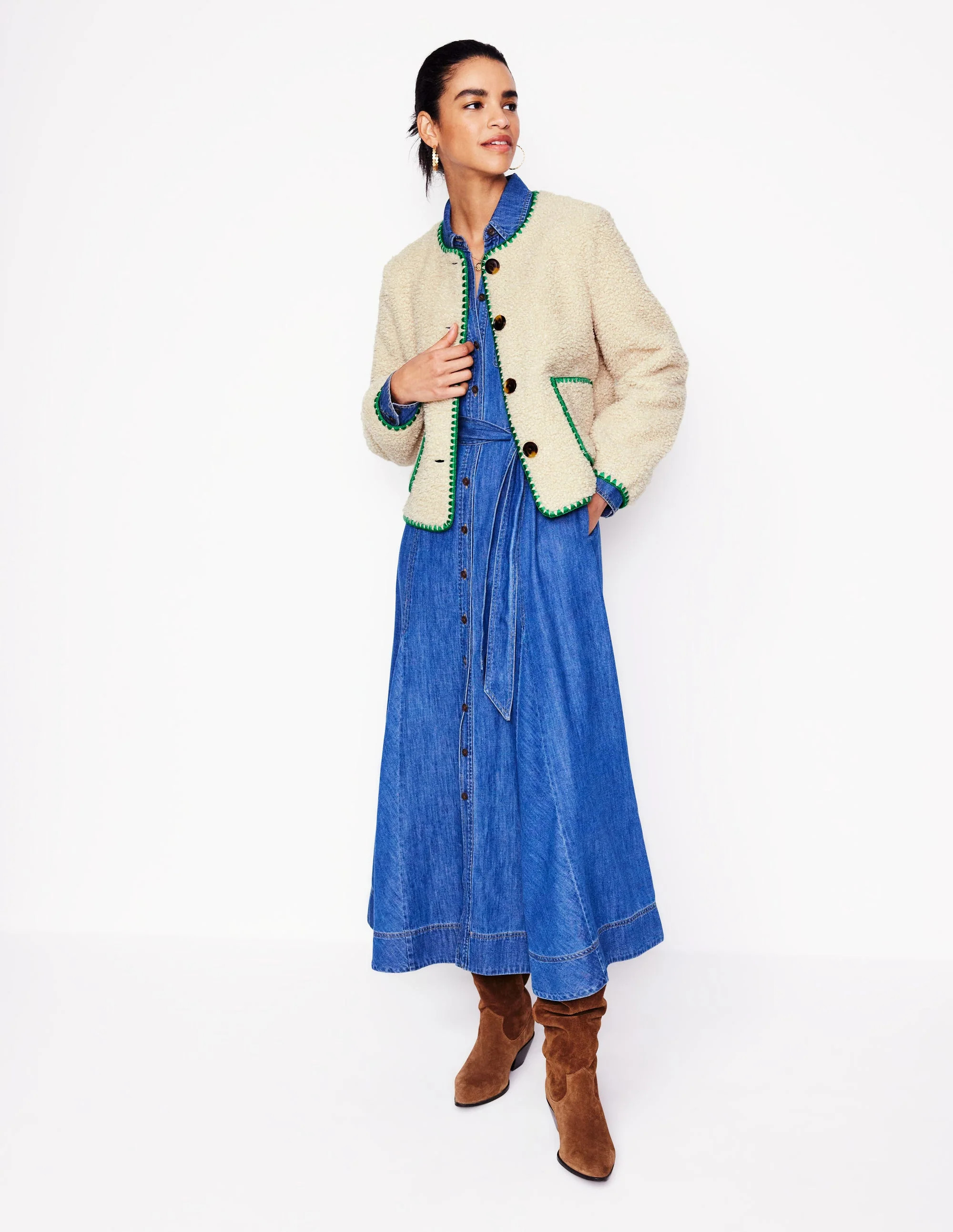 Chelsea Casual Jacket-Neutral Borg | Boden (US)
