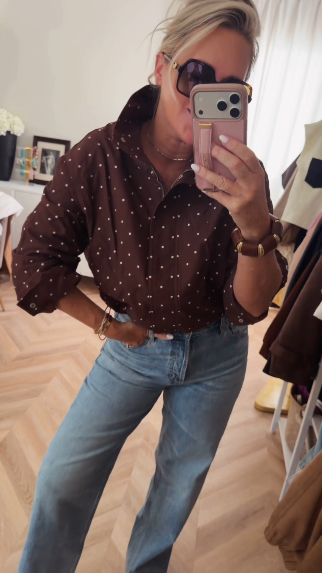 These fall new arrivals are on SALE elsewhere! Shoes and this jacket/top are musts and 30% off! Jeans are my go to lately! TTS in this pic.

Fall style. Sale. Polk a dot. Jeans.

#LTKSaleAlert #LTKootd #LTKSeasonal