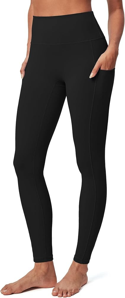 IUGA Compression Leggings for Women Tummy Control No Front Seam Leggings with Pockets High Waiste... | Amazon (US)