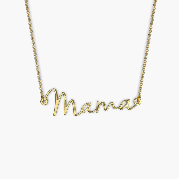 Mama Script Necklace | Mint & Lily