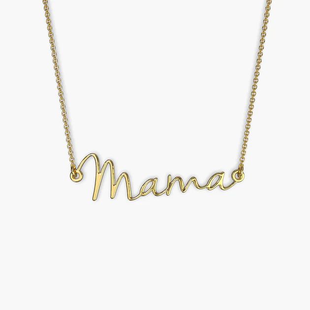 Mama Script Necklace | Mint & Lily