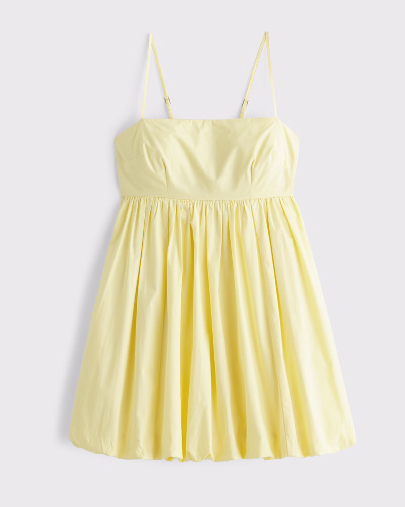Women's Babydoll Bubble Hem Mini Dress | Women's Dresses & Jumpsuits | Abercrombie.com | Abercrombie & Fitch (US)