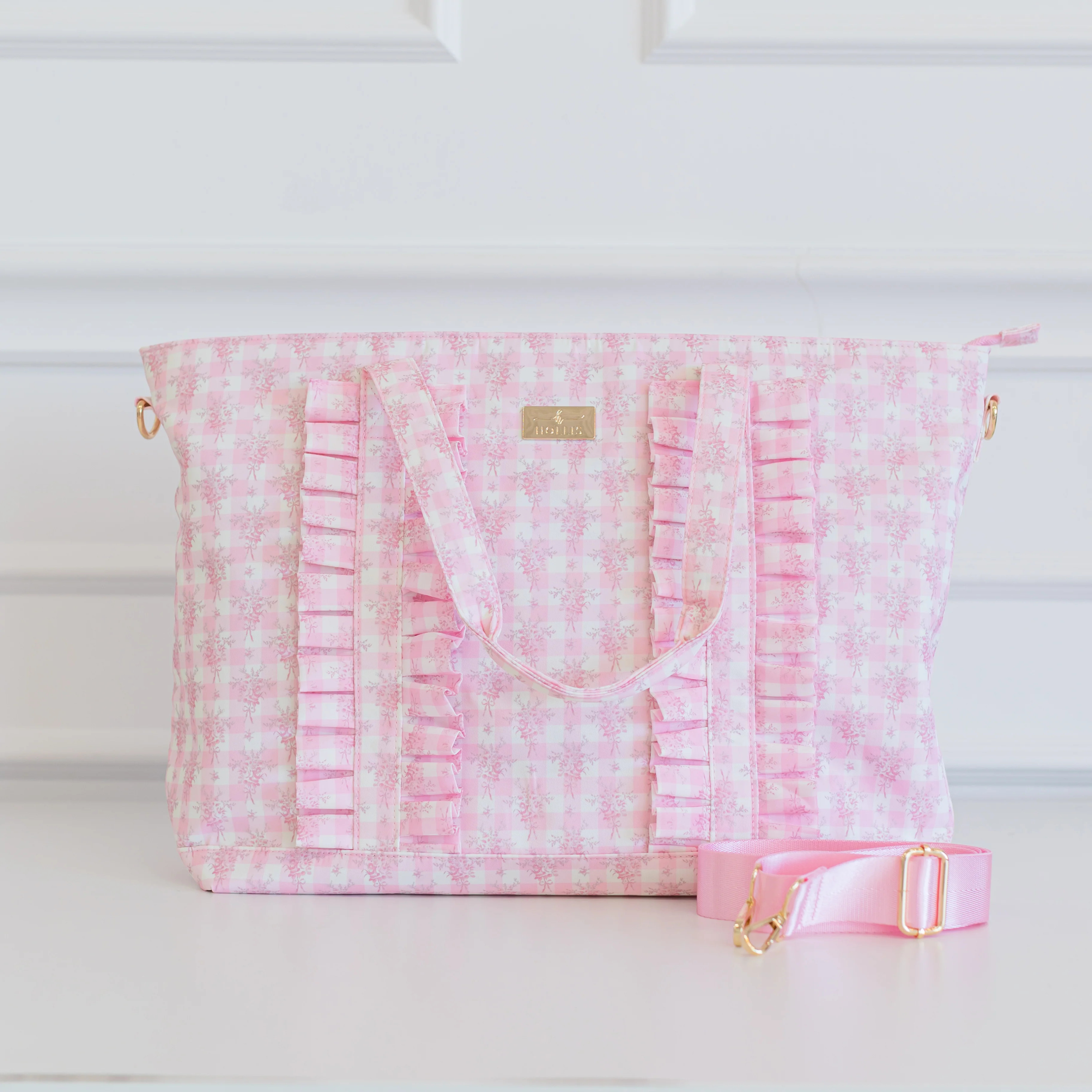 Ruffled Nylon Tote Bag | Hollis
