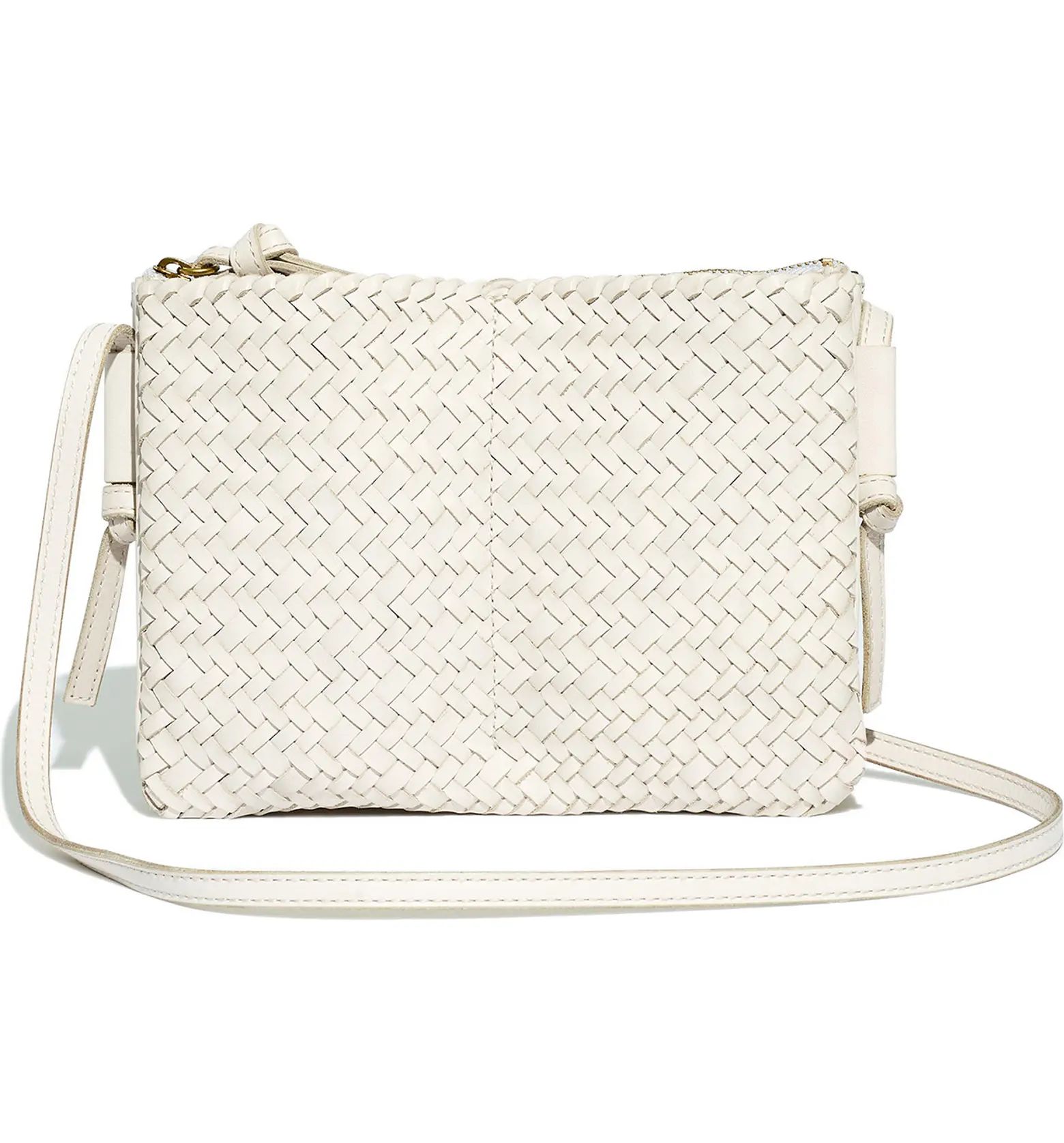 The Knotted Woven Leather Crossbody Bag | Nordstrom
