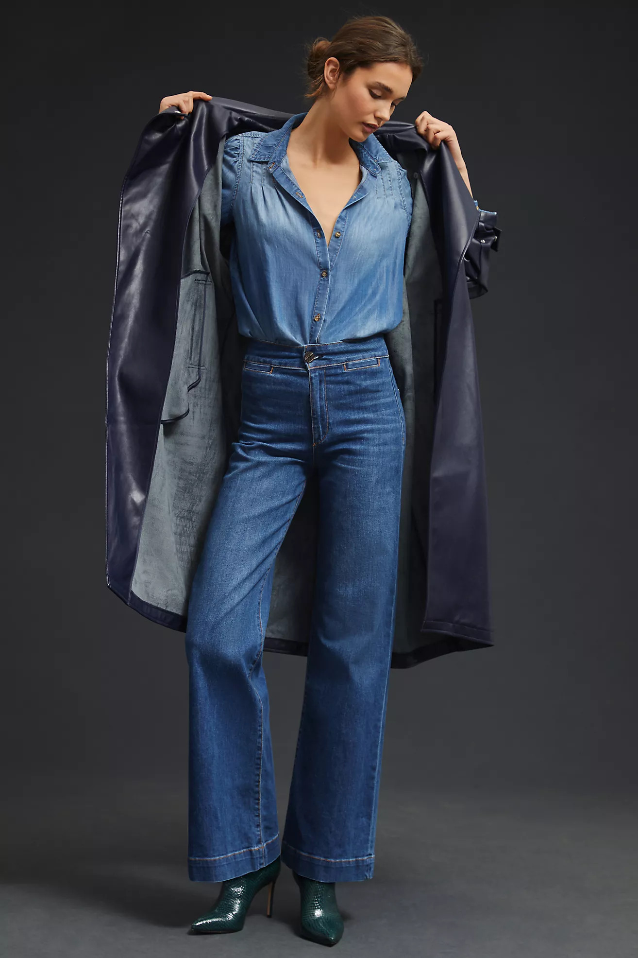 ASKK NY Brighton High-Rise Wide-Leg Jeans | Anthropologie (US)