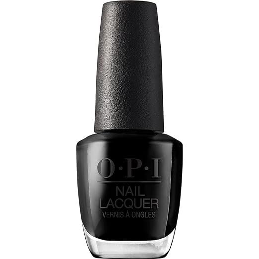 OPI Nail Lacquer, Black Onyx, Black Nail Polish, 0.5 fl oz | Amazon (US)