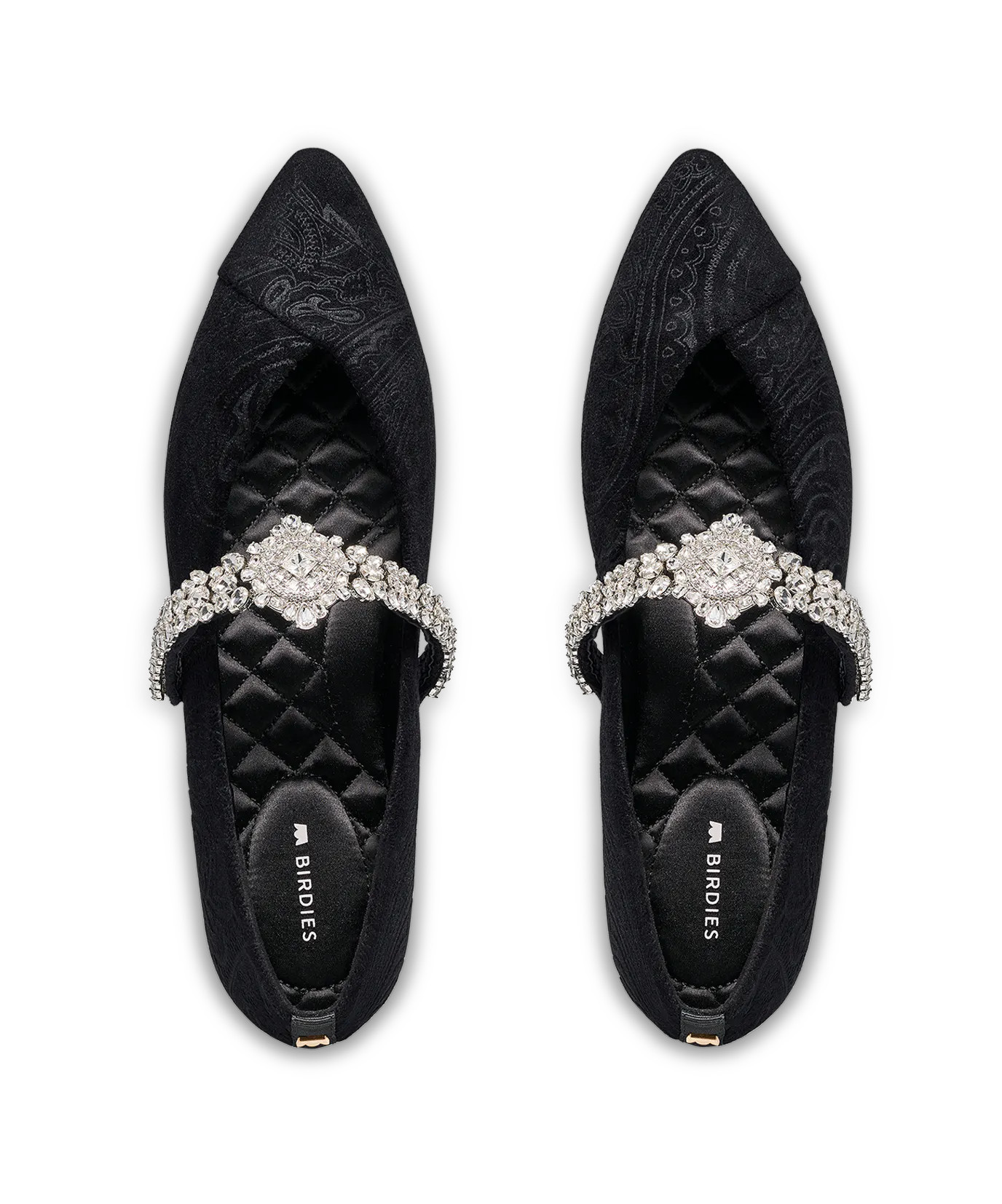 The Goldfinch - Caviar Velvet Jeweled Bracelet | BIRDIES