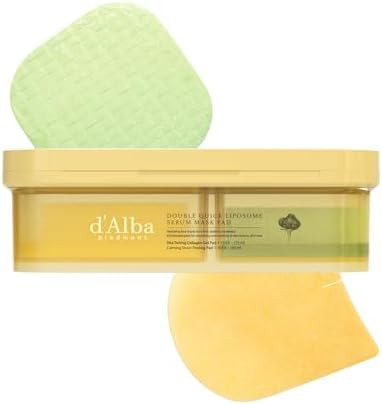 d'alba Piedmont Double Quick Liposome Serum Mask Pad, 70 Gel+30 Peeling Pad | Vita Toning Collage... | Amazon (US)