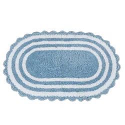 Winston Porter Barkeley Scalloped Crochet Edge Cotton Bath Rug | Wayfair North America