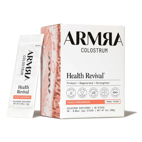 ARMRA Colostrum Peach Persimmon Travel Sticks | ARMRA®