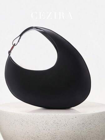 Minimalist Novelty Bag Large Capacity Random Round Buckle Color | SHEIN