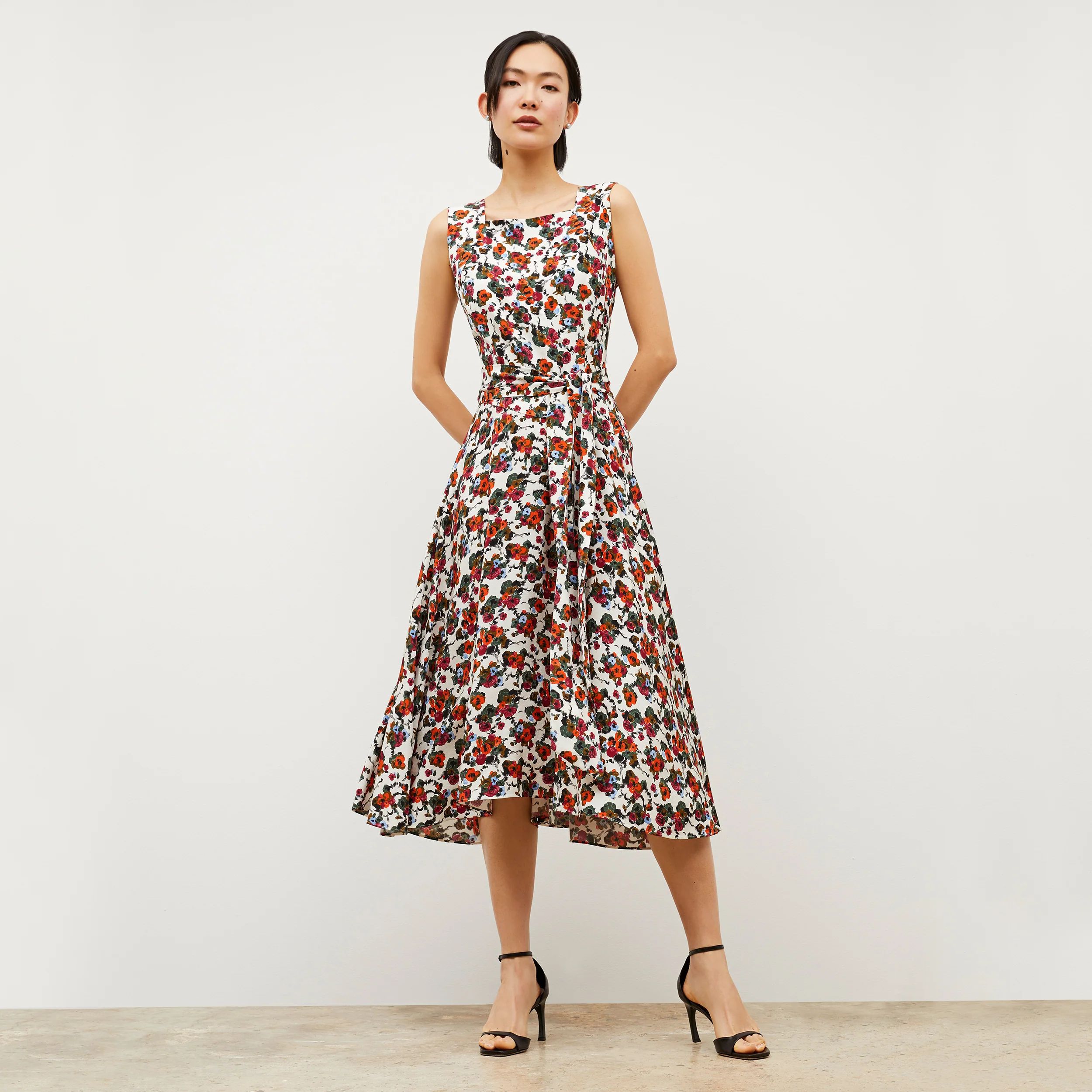 DiemMy Dress - Washable Silk :: Garden Print | MM LaFleur