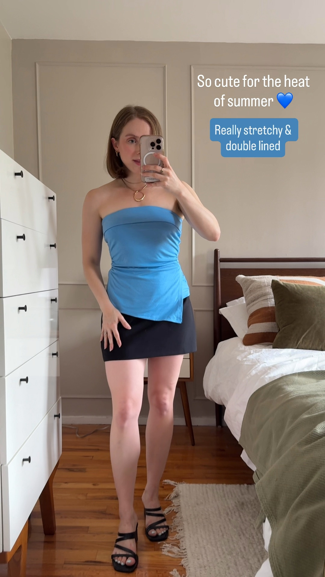 Stretchy supportive tube top wearing small, double lined, xs skort Abercrombie

#LTKootd #LTKSaleAlert #LTKPetite