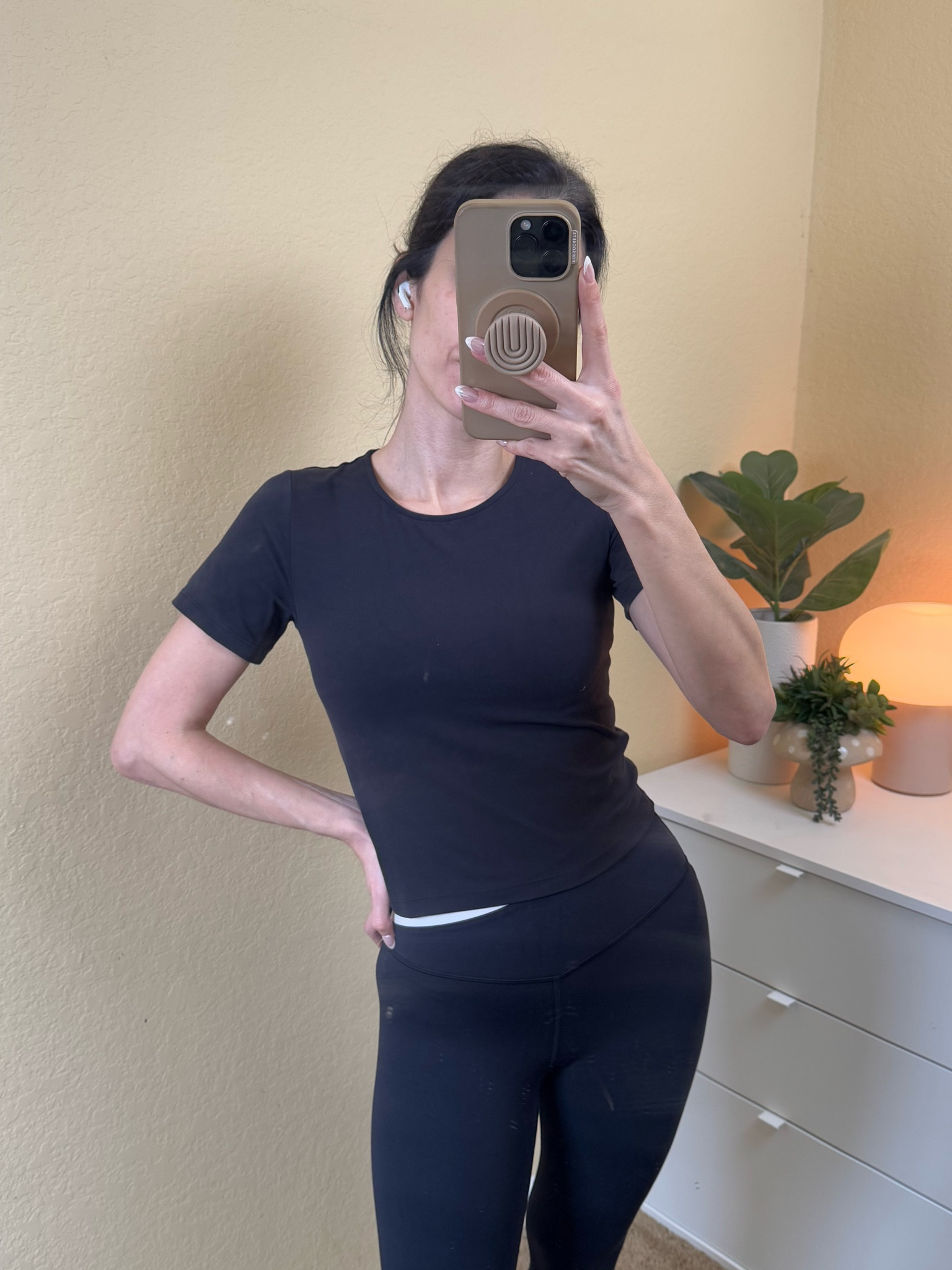 #target activewear on sale! 

This top online says “cropped” but with high waisted bottoms there’s no midriff showing 

I’m wearing my normal size S in both TTS

#targetstyle 

#LTKFindsUnder50 #LTKSaleAlert #LTKFitness