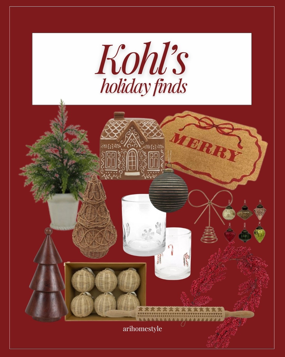 Kohls holiday finds!

Kohls/Berry garland/ woven ornaments/ icon glasses 

#LTKHoliday #LTKSeasonal #LTKSaleAlert