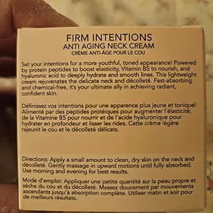 Eight Saints Firm Intentions Anti Aging Neck Cream, Natural & Organic, For Firming Skin and Reduc... | Amazon (US)