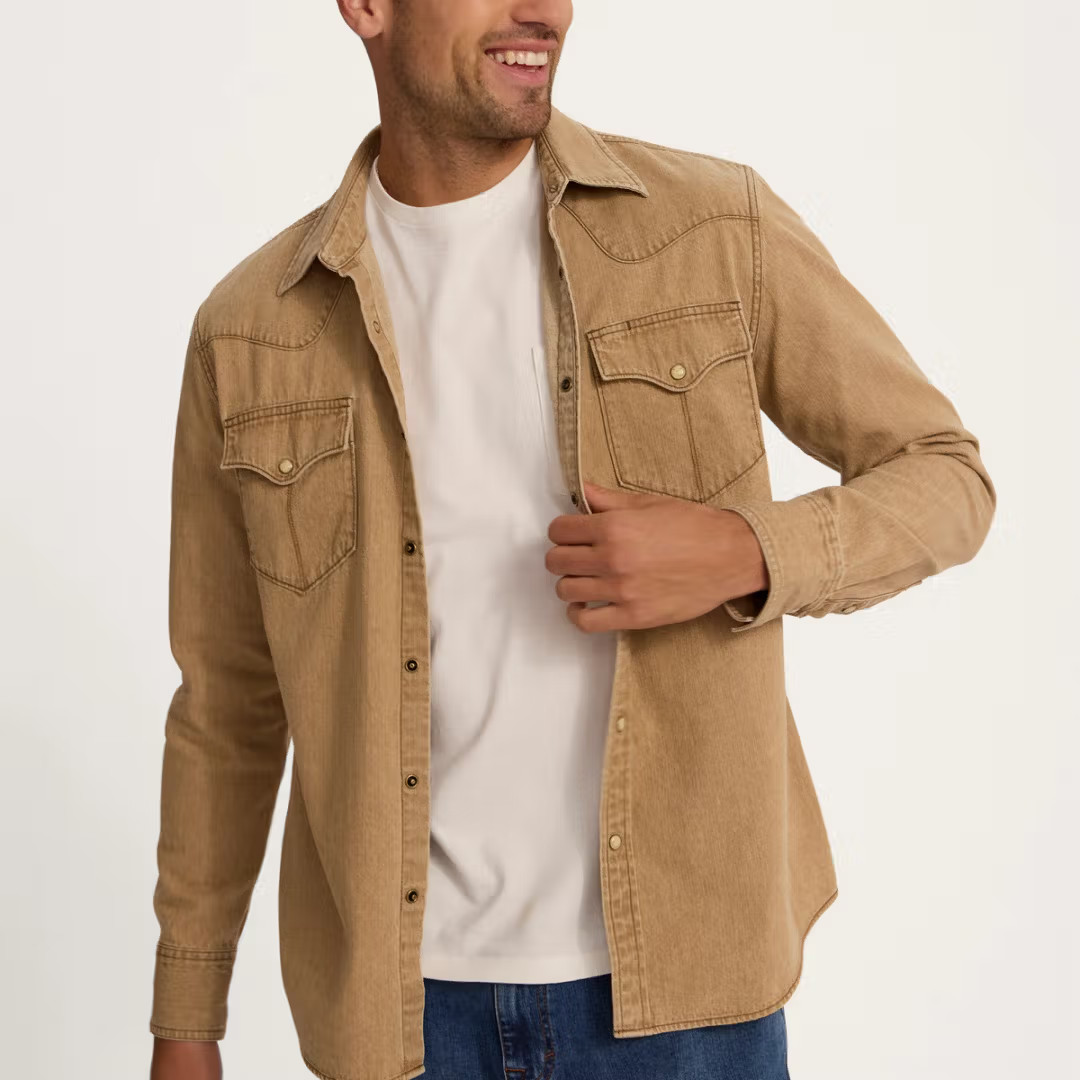 Men's Denim Pearl Snap | Tecovas