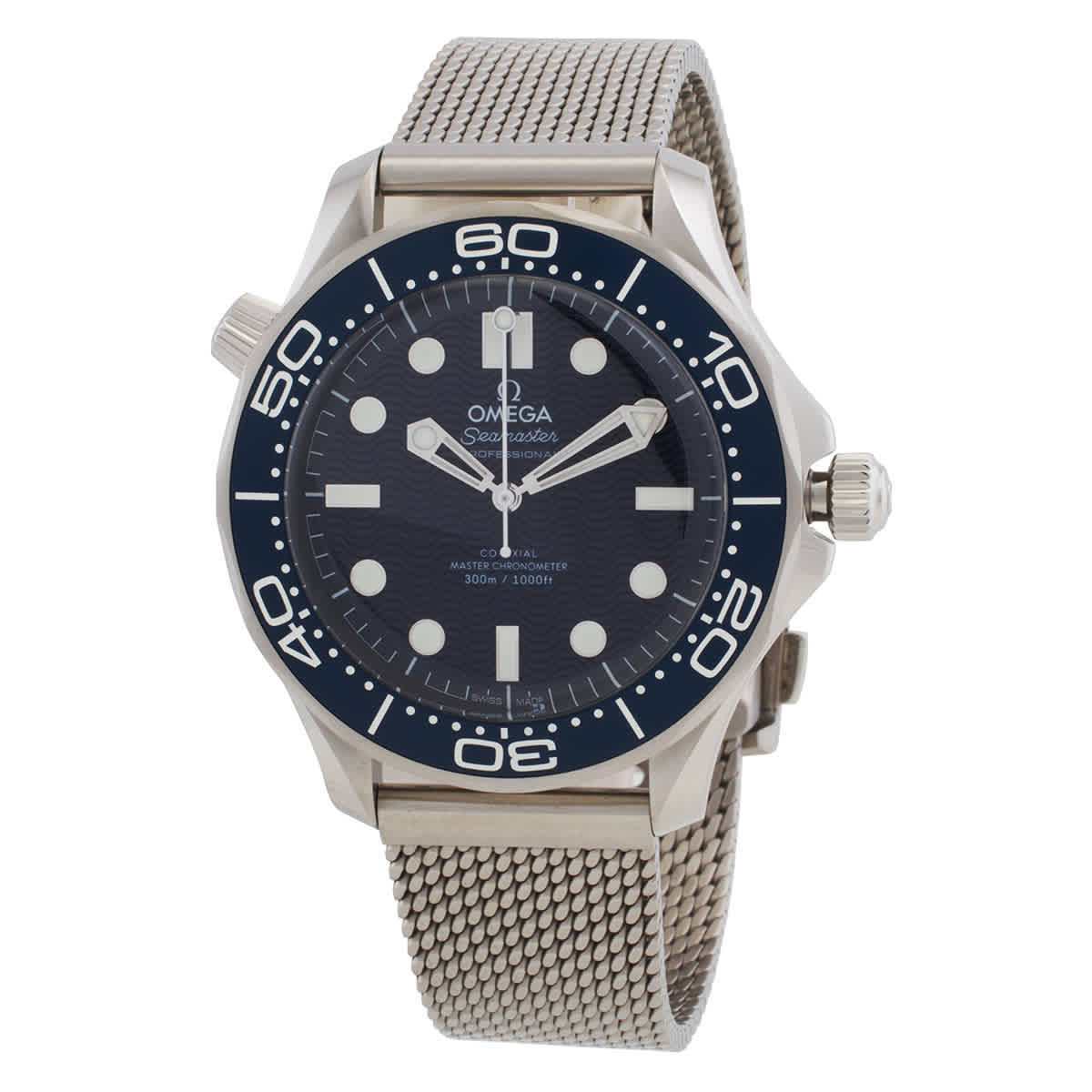 Omega Seamaster 300M James Bond 60th Anniversary Automatic Chronometer Blue Dial Mens Watch 210.30.42.20.03.002 | Jomashop.com & JomaDeals.com