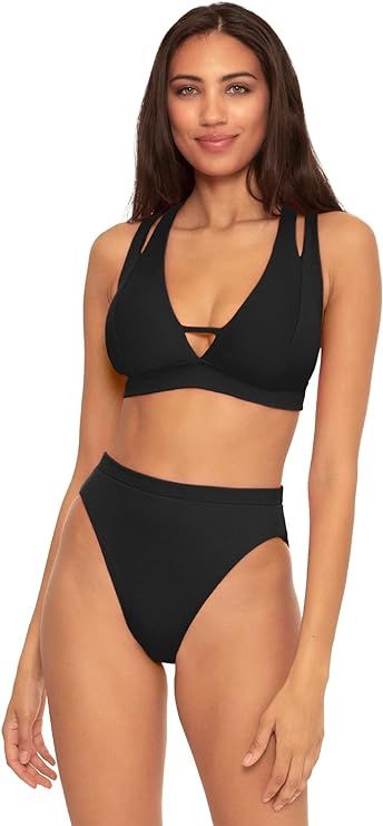 Becca by Rebecca Virtue Women's Elaine Bralette Bikini Top (D+ Cup) | Amazon (US)