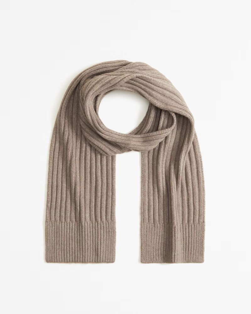 Textured Knit Scarf | Abercrombie & Fitch (US)