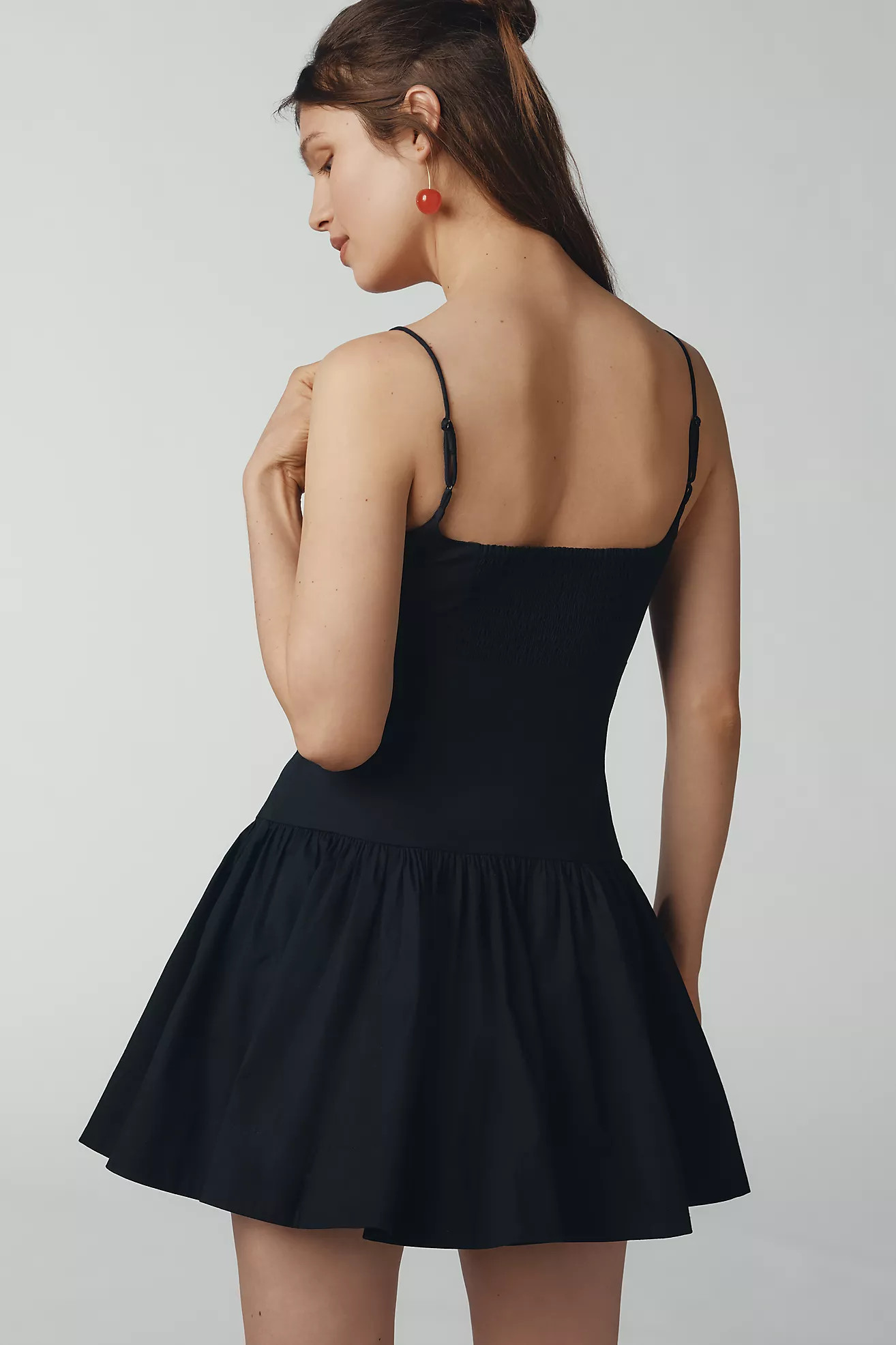 Maeve Sweetheart Drop-Waist Mini Dress | Anthropologie (US)