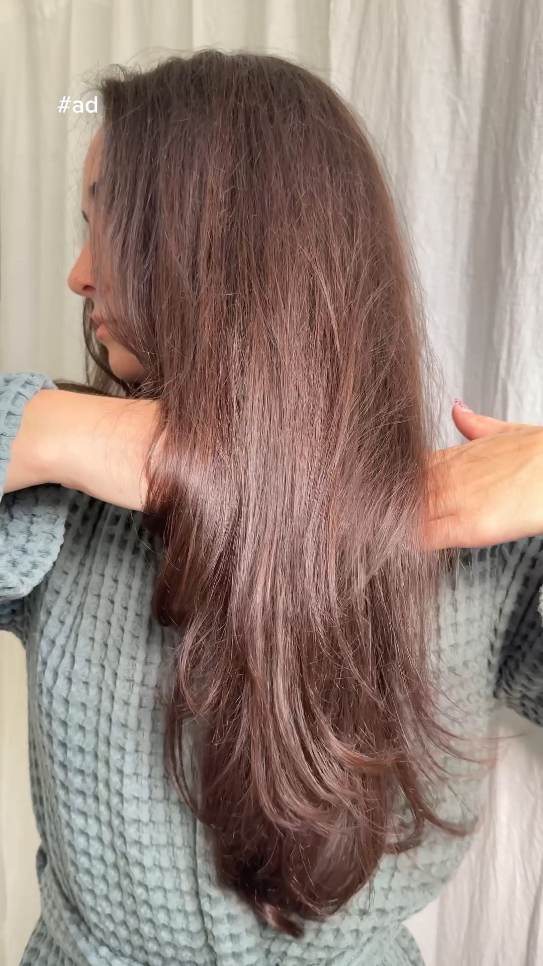 #ad dull & curly to shiny & straight blowout hair transformation using all Garnier Sleek & Shine products from Target! These results blew me away, and the prices are TOO good!! #garnierpartner #TargetPartner @Target  @garnierusa 

#LTKgrwm #LTKselfcare #LTKBeauty