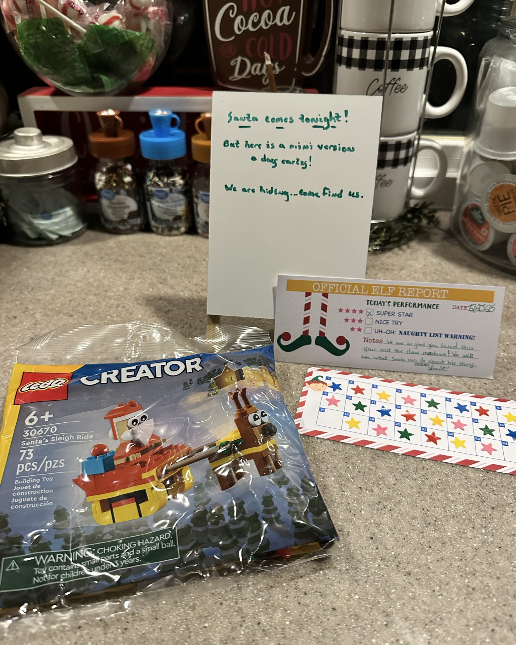 Elf on the Shelf idea! For the night before Christmas Eve! 

I found this cute Lego Santa at Aldi and thought it would be perfect for my son to wake up to on Christmas Eve! 

Just one more night to go! 

#LTKSeasonal #LTKKids #LTKHoliday