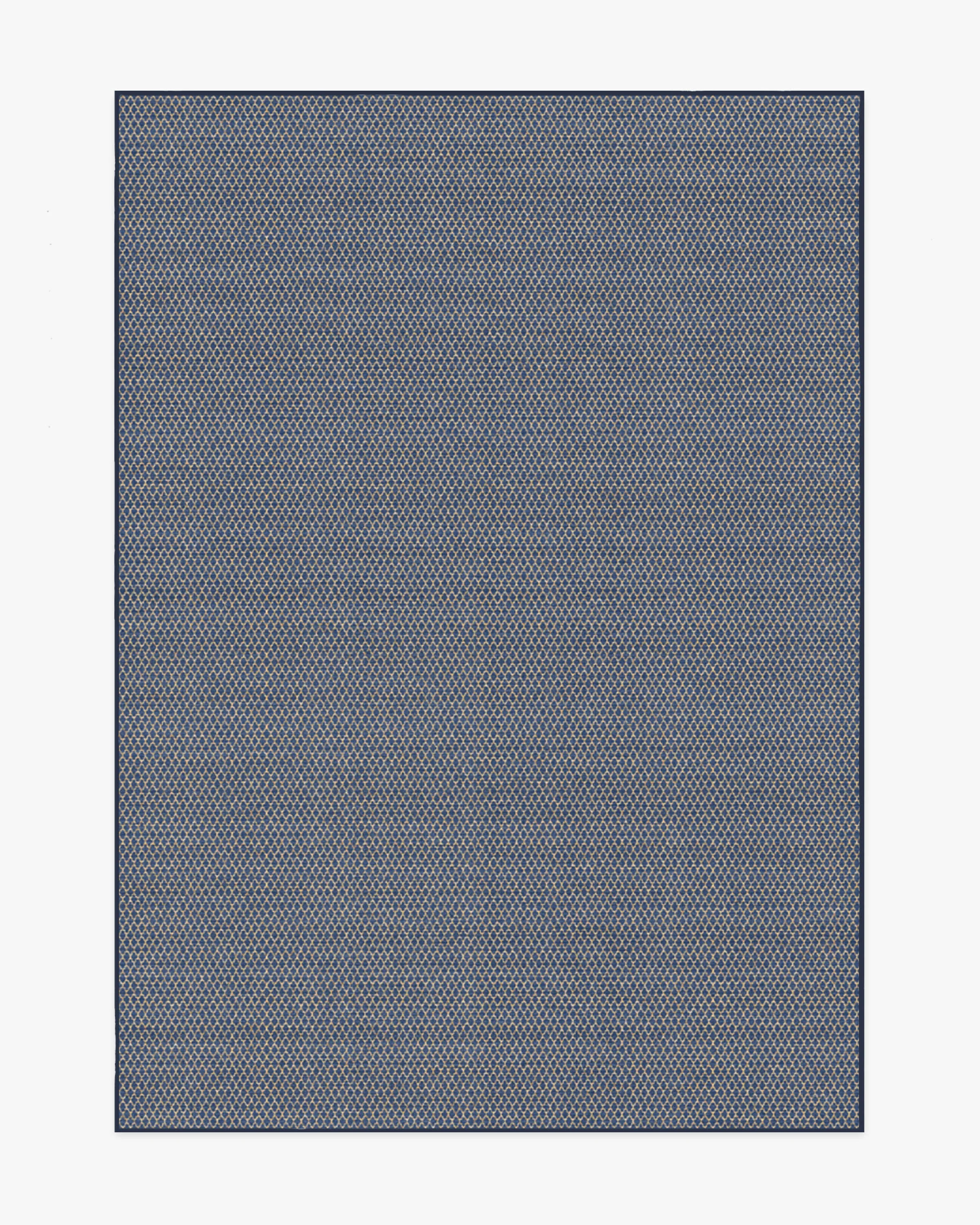 Tillie Solid Soft Navy Re-Jute Rug | Ruggable