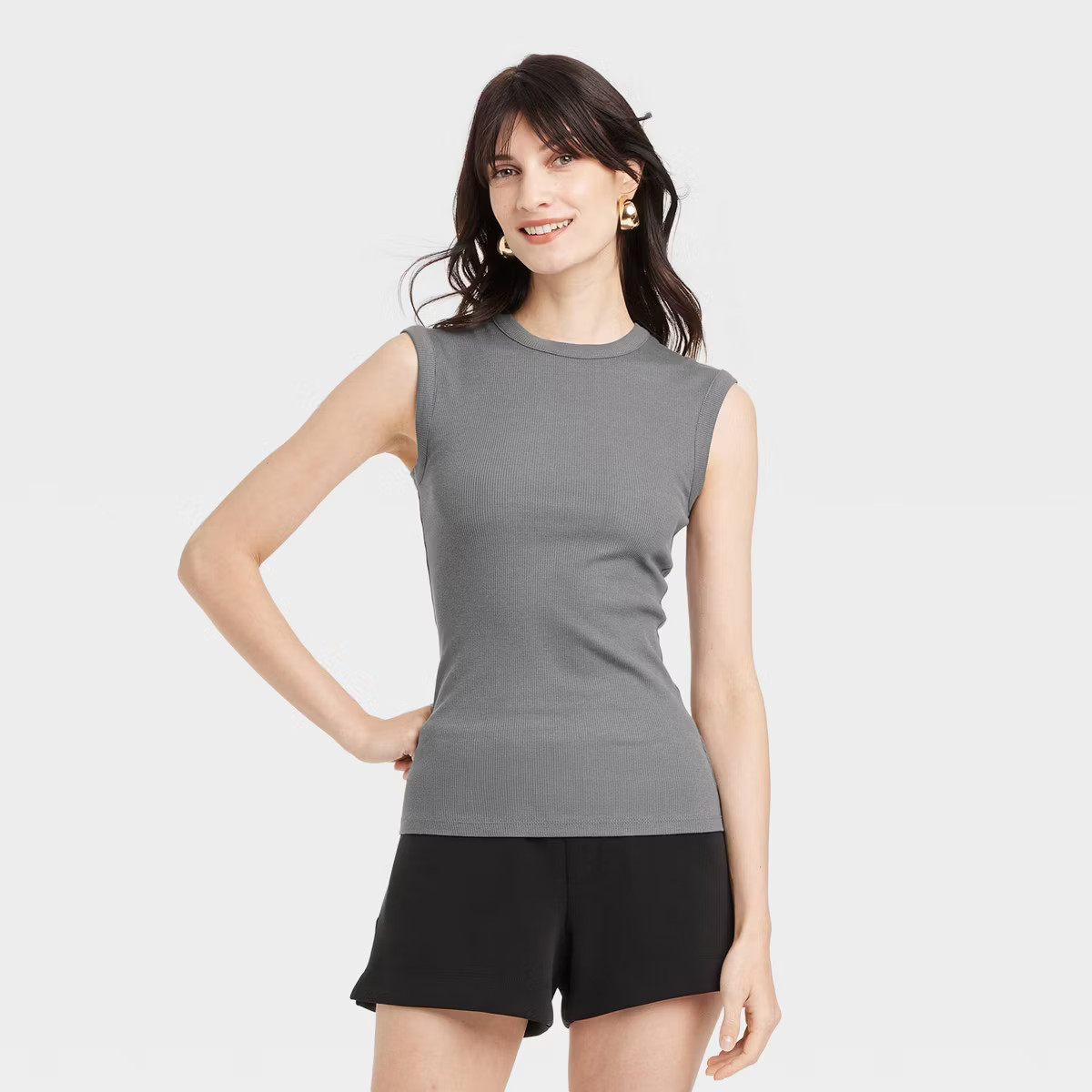 Women's Ribbed Muscle Tank Top - A New Day™ | Target
