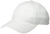 Lacoste Men's Sport Solid Taffeta Side Croc Hat, White, One Size | Amazon (US)