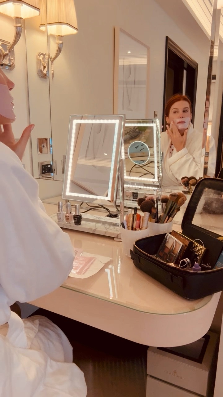 I never skip on skincare routine when traveling. 

Long flights always leave my skin feeling dry, so I pack extra face masks to keep everything hydrated and glowing. It’s one of my fav tricks for looking more rested, even when the jet lag is trying its best.