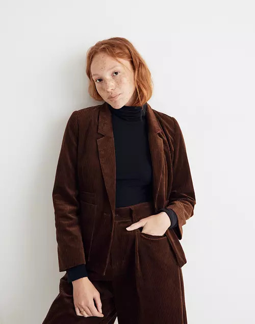 Corduroy Crop Dorset Blazer | Madewell