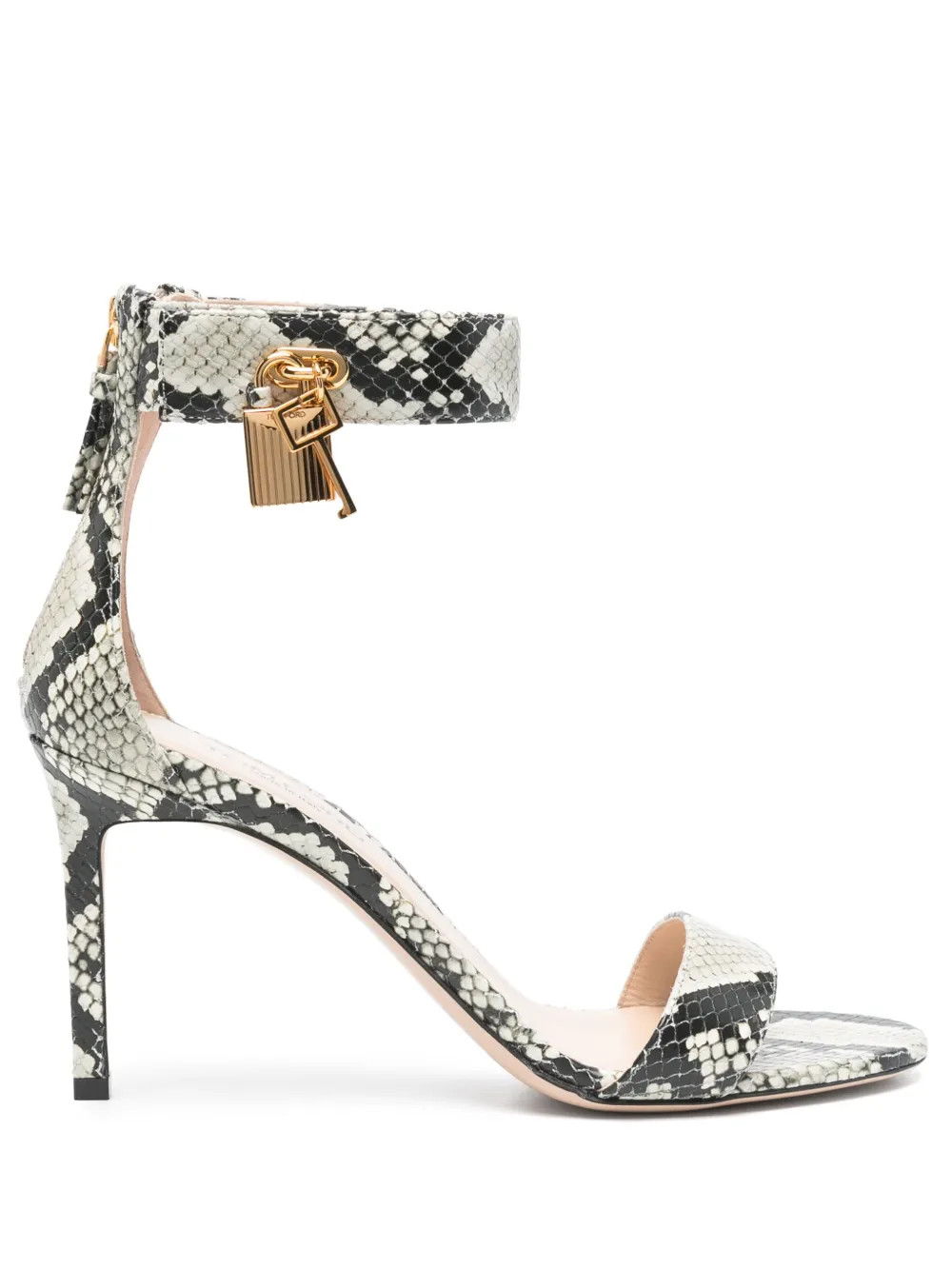 TOM FORD 90mm Padlock Sandals  | Black | FARFETCH | Farfetch Global