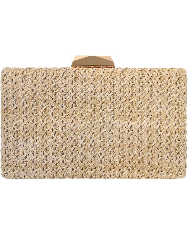 Natural Straw Box Clutch | Amazon (US)