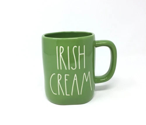 Rae Dunn IRISH CREAM Mug, Green, Saint Patrick's Day - 12 oz - Dishwasher safe | eBay US