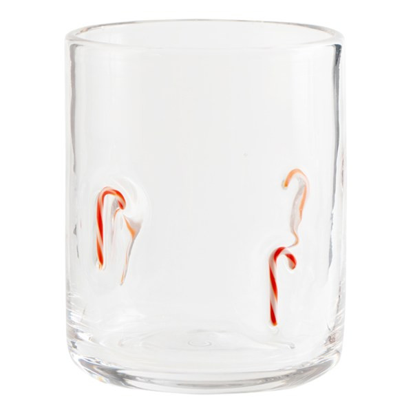 Candy Cane Icon Glass, 17.25Oz, Clear, sold by At Home | At Home