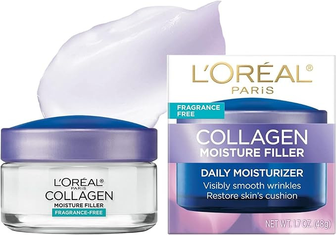 L'Oreal Paris Anti Aging Face Moisturizer Day Cream With Collagen, Fragrance Free, 50ml, 50 Milli... | Amazon (CA)