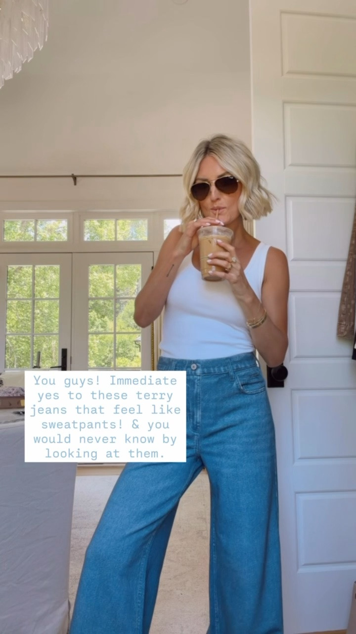 Cannot get over these terry jeans! Truly the comfiest pair of jeans you’ll ever own! Wearing S.

Loverly Grey, Abercrombie, spring fashion, spring outfit ideas 

 #LTKootd #LTKSeasonal