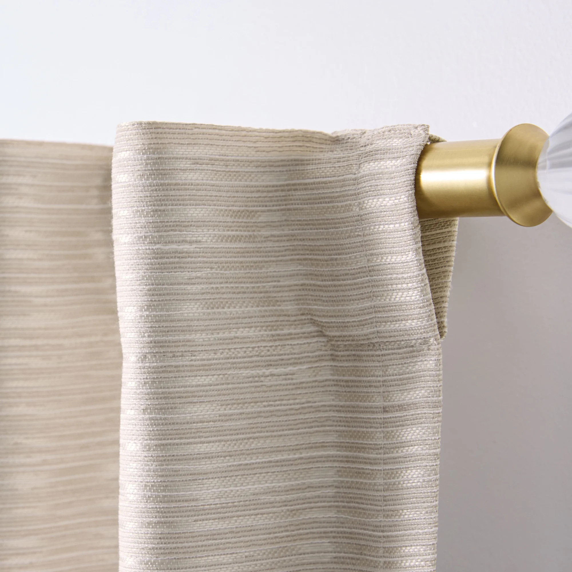 Better Homes & Gardens Striated Luxe Blackout Indoor Curtain Single Panel, Pole Top, Back Tab, Va... | Walmart (US)