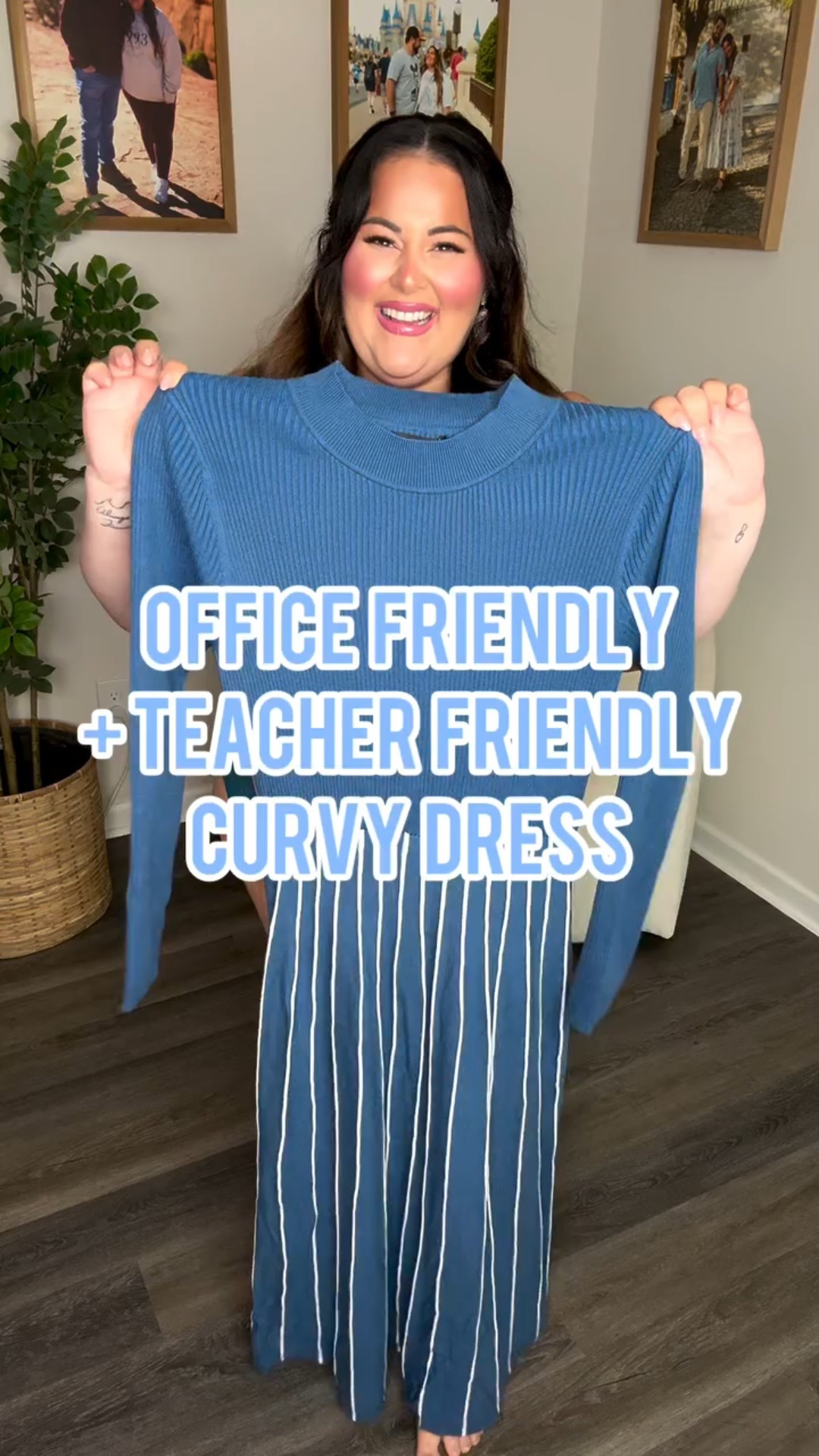 Super comfy teacher friendly + office friendly dress find!
I'm in the XL and I have lots of extra room as a size 2X/US 18! Pairs great with heels or sneakers to be easily dressed up or down!🩵 

#LTKSeasonal #LTKStyleTip #LTKPlusSize