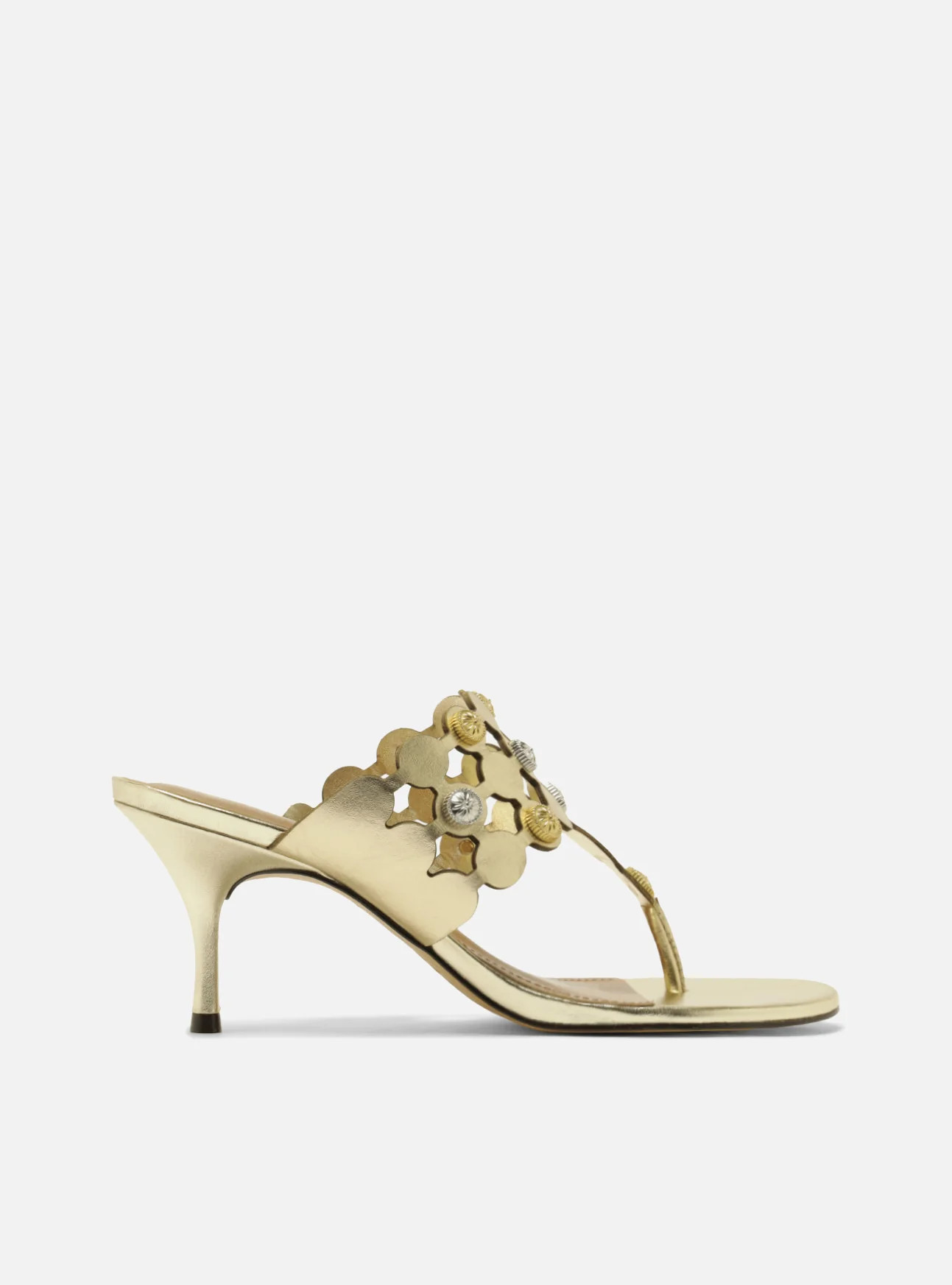 Haven Mid Stiletto Leather Sandal | Arezzo US