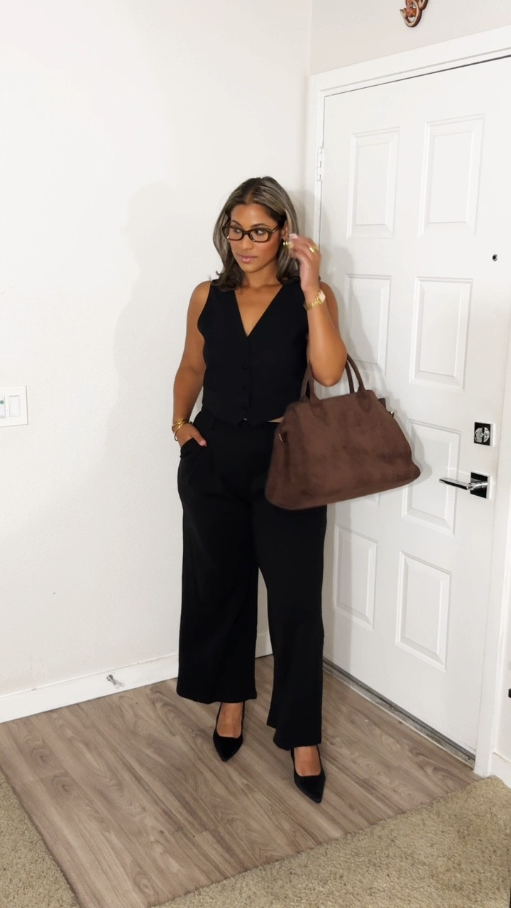 office outfit 📞🖤

#LTKMidsize #LTKWorkwear #LTKFindsUnder100
