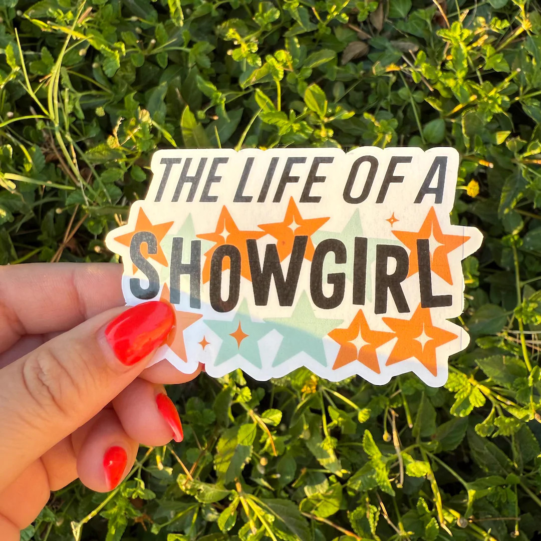 Taylor Swift the Life of A Showgirl TS12 Sticker, Taylor Swift Inspired Fan Art, Handmade Vinyl S... | Etsy (US)