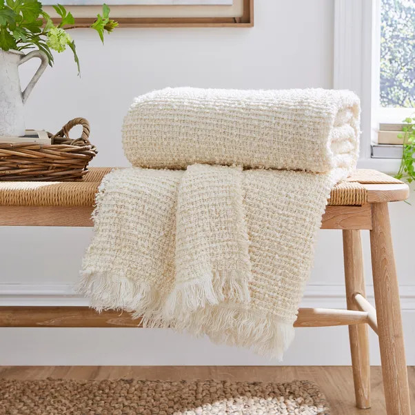Churchgate Kibworth Boucle Throw 130x180cm | Dunelm (migrated)